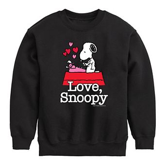 Boys 8-20 Peanuts Love Snoopy Fleece Sweatshirt