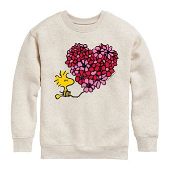 Boys 8-20 Peanuts Woodstock Heart Fleece Sweatshirt