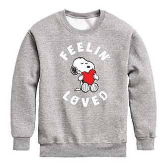 Boys 8-20 Peanuts Feelin Loved Fleece Sweatshirt