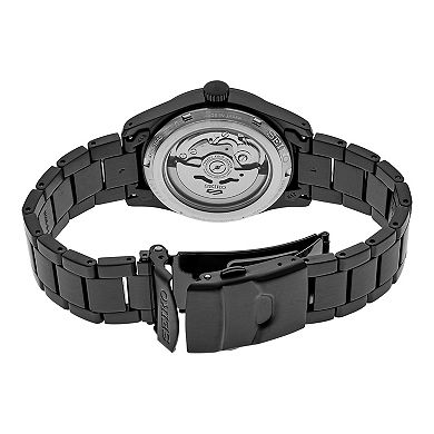 Men's Seiko 5 Sports Black Stainless Steel Automatic Watch - SRPJ09