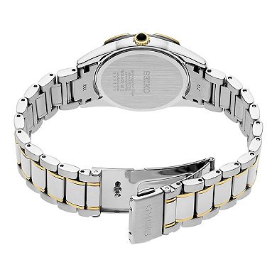 Womens Seiko Diamonds Two Tone Mother-of-Pearl DD Bracelet Watch - SKK728