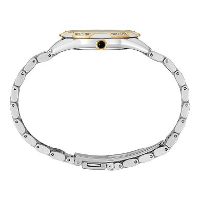 Womens Seiko Diamonds Two Tone Mother-of-Pearl DD Bracelet Watch - SKK728