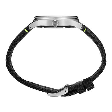 Seiko Essentials Men's Stainless Steel Black Dial Strap Watch - SUR517