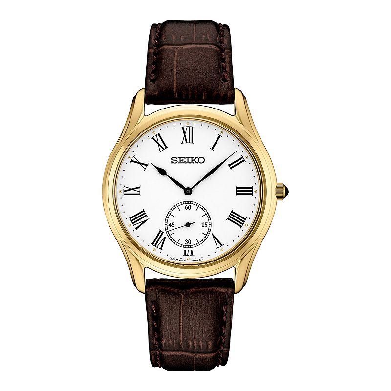 Seiko Essentials Men's White Dial Strap Watch - SRK050, Size: Large