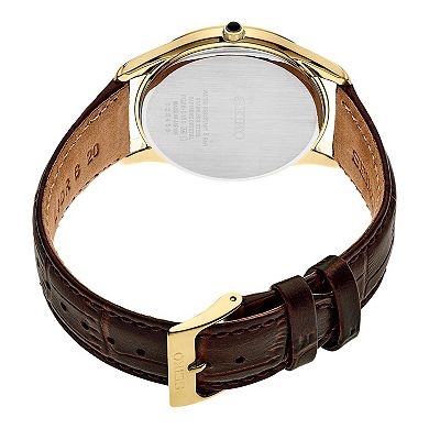 Seiko Essentials Men's White Dial Strap Watch - SRK050