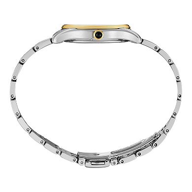 Seiko Essentials Women's Two Tone Silver Dial Bracelet Watch - SWR070