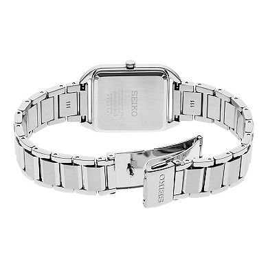 Seiko Essentials Women's Stainless Steel Rectangle Dial Bracelet Watch