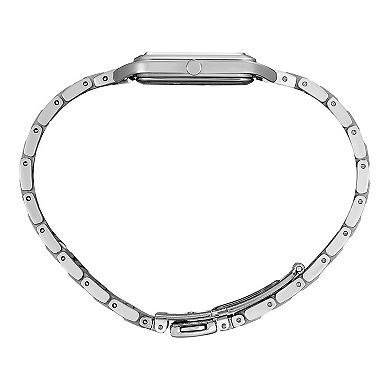 Seiko Essentials Women's Stainless Steel Rectangle Dial Bracelet Watch