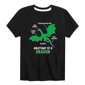 Boys 8-20 Dragon Anatomy Tee
