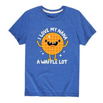 Boys 8-20 I Love Nana A Waffle Lot Tee