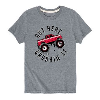Boys 8-20 Crushing It Monster Truck Tee