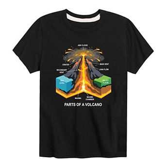 Boys 8-20 Volcano Parts Science Tee