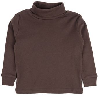 Leveret Kids Turtleneck Neutral Solid Color