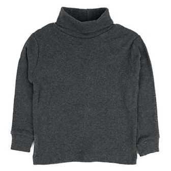 Leveret Kids Turtleneck Neutral Solid Color