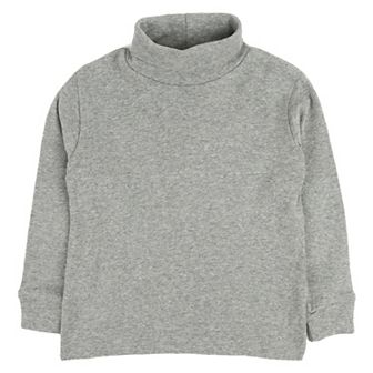 Leveret Kids Turtleneck Neutral Solid Color