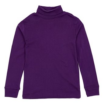 Leveret Kids Turtleneck Boho Solid Color