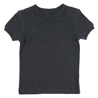 Leveret Kids Short Sleeve T-Shirt Neutral Solid Color