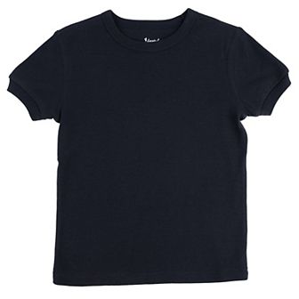 Leveret Kids Short Sleeve T-Shirt Neutral Solid Color