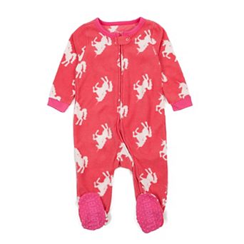 Leveret Kids Footed Fleece Pajama Unicorn