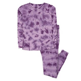 Leveret Kids Two Piece Cotton Pajamas Tie Dye Girls