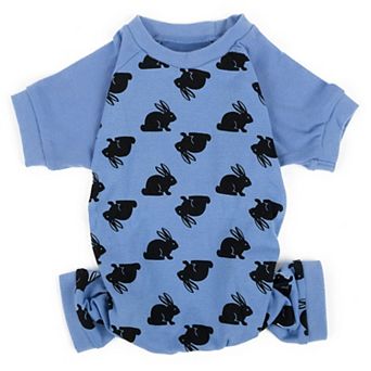 Leveret Dog Cotton Pajama Bunny Blue