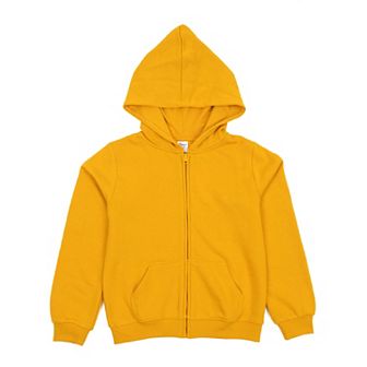 Leveret Kids Zipper Sweat Hoodie Boho Solid Color
