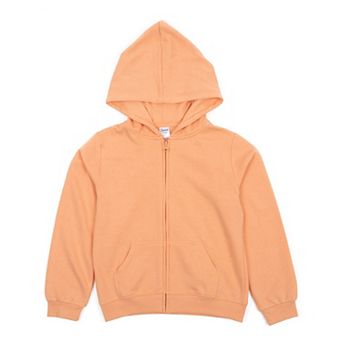 Leveret Kids Zipper Sweat Hoodie Boho Solid Color