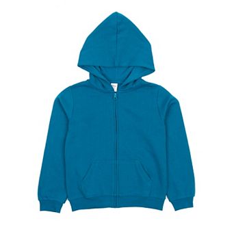Leveret Kids Zipper Sweat Hoodie Boho Solid Color
