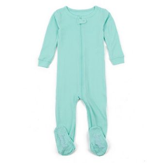 Leveret Kids Footed Cotton Pajama Classic Solid Color