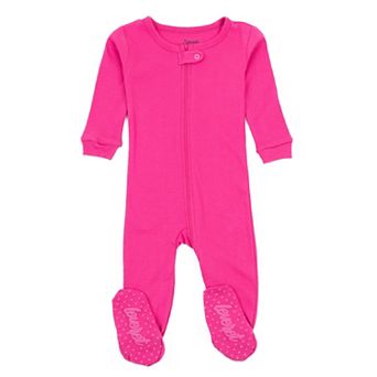 Leveret Kids Footed Cotton Pajama Classic Solid Color