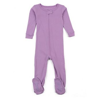 Leveret Kids Footed Cotton Pajama Classic Solid Color