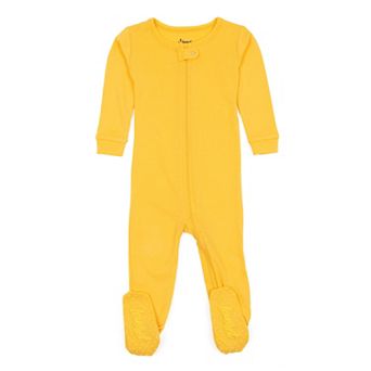 Leveret Kids Footed Cotton Pajama Classic Solid Color