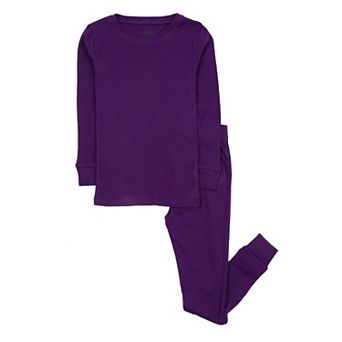 Leveret Kids Two Piece Cotton Pajamas Boho Solid Color