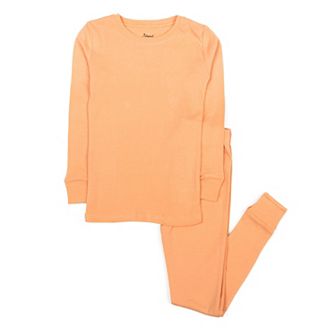 Leveret Kids Two Piece Cotton Pajamas Boho Solid Color