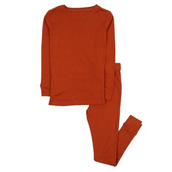 Leveret Kids Two Piece Cotton Pajamas Boho Solid Color