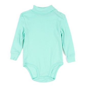 Leveret Baby Turtleneck Bodysuit Classic Solid Color