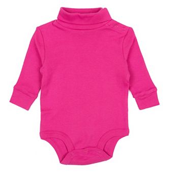 Leveret Baby Turtleneck Bodysuit Classic Solid Color