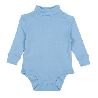 Leveret Baby Turtleneck Bodysuit Classic Solid Color