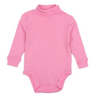 Leveret Baby Turtleneck Bodysuit Classic Solid Color