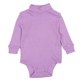 Leveret Baby Turtleneck Bodysuit Classic Solid Color