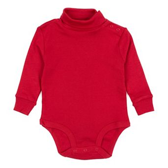 Leveret Baby Turtleneck Bodysuit Classic Solid Color