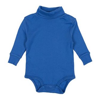 Leveret Baby Turtleneck Bodysuit Classic Solid Color