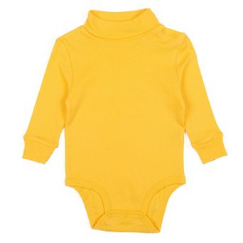 Leveret Baby Turtleneck Bodysuit Classic Solid Color
