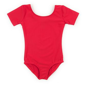 Leveret Girls Short Sleeve Leotard