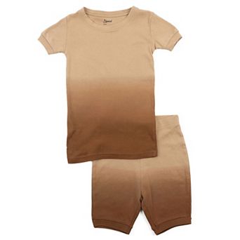 Leveret Kids Two Piece Cotton Short Pajamas Tie Dye Girls