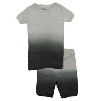 Leveret Kids Two Piece Cotton Short Pajamas Tie Dye Girls