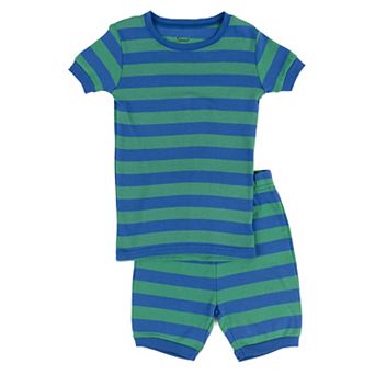 Leveret Kids Two Piece Cotton Short Pajamas Striped