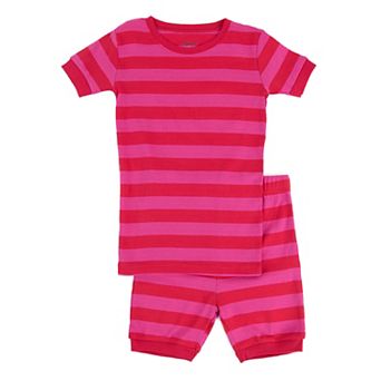 Leveret Kids Two Piece Cotton Short Pajamas Striped