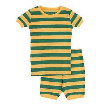 Leveret Kids Two Piece Cotton Short Pajamas Striped