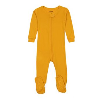 Leveret Kids Footed Cotton Pajama Boho Solid Color